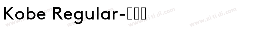 Kobe Regular字体转换